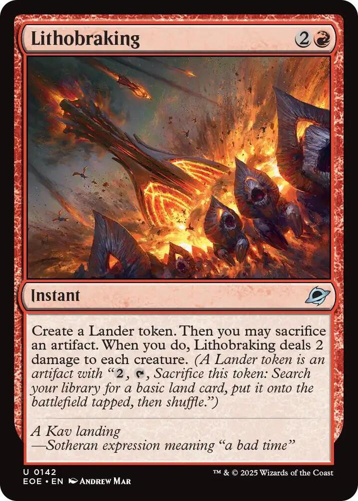 Lithobraking 142 (Edge of Eternities)  - Foil | Good Games Adelaide SA