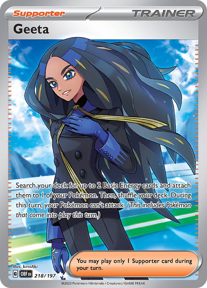 Geeta 218/197 (SV03: Obsidian Flames)  - Holofoil | Good Games Adelaide SA