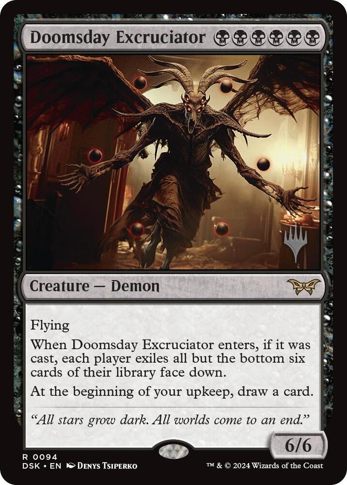Doomsday Excruciator 94 (Promo Pack: Duskmourn: House of Horror)  - Foil | Good Games Adelaide SA