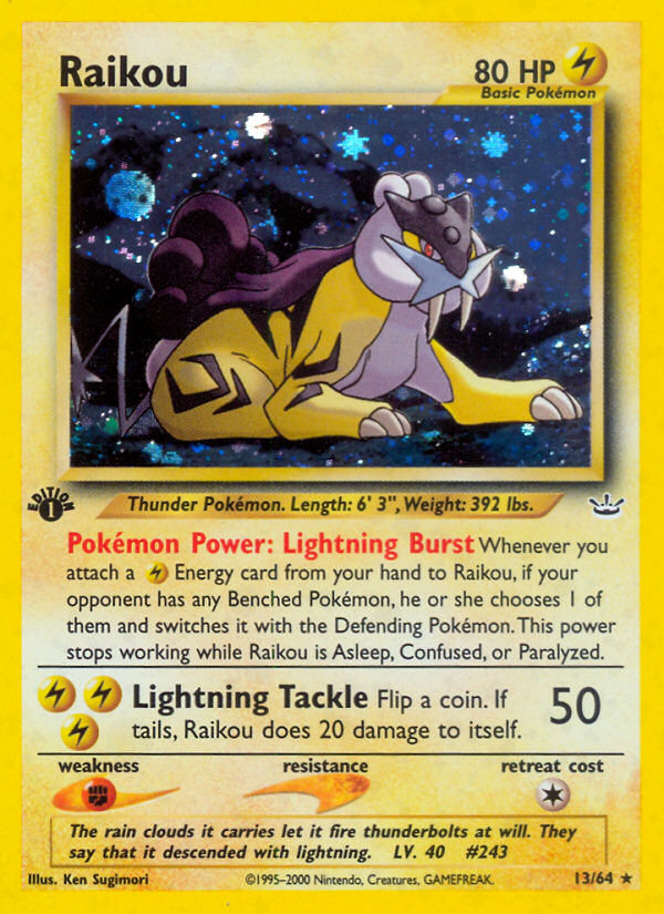 Raikou (13/64) [Neo Revelation 1st Edition] | Good Games Adelaide SA