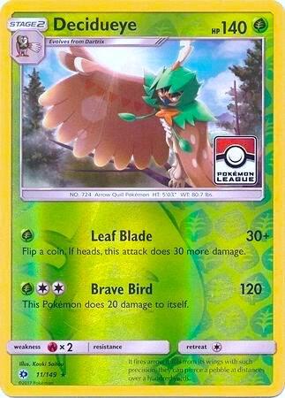 Decidueye 11 149 Pokemon League 011/149 (League & Championship Cards)  - Reverse Holofoil | Good Games Adelaide SA