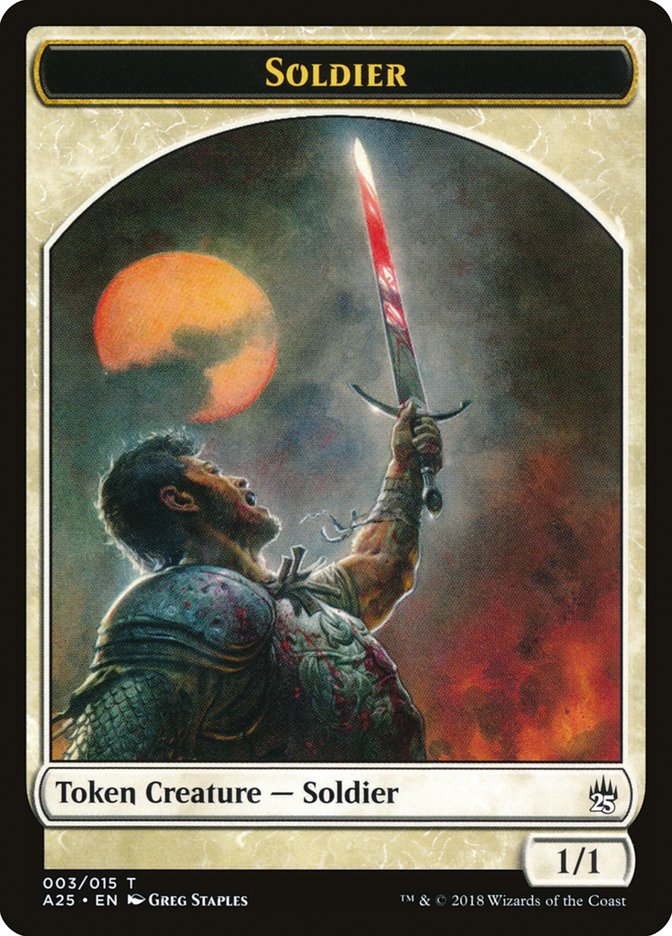 Soldier Token (003) [Masters 25 Tokens] | Good Games Adelaide SA