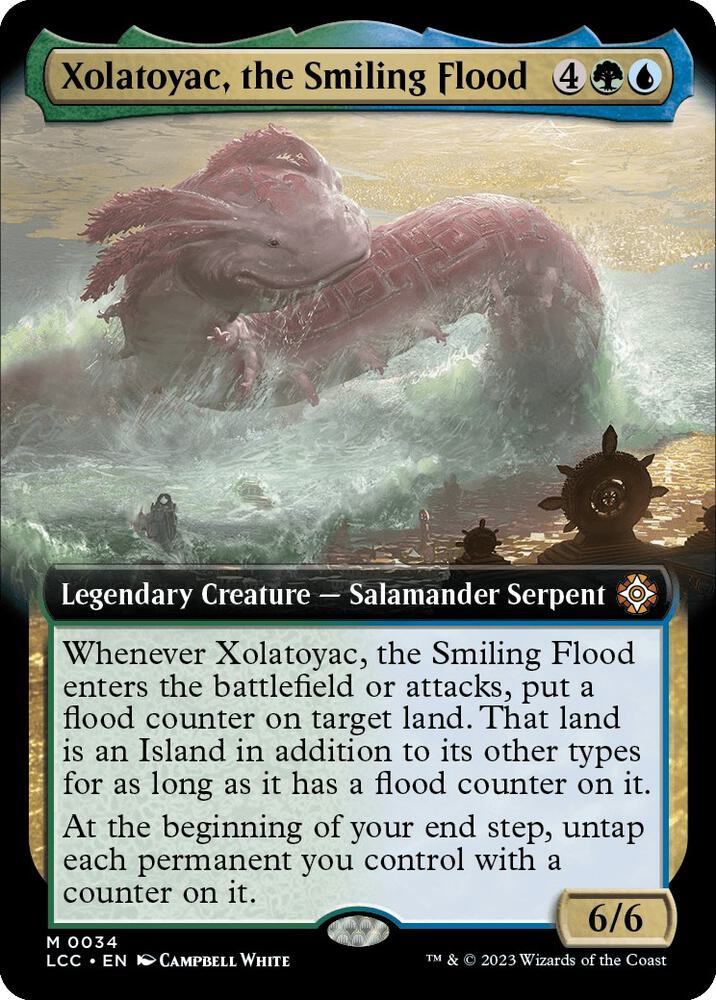 Xolatoyac the Smiling Flood Extended Art 34 (Commander: The Lost Caverns of Ixalan)  - Extended Art | Good Games Adelaide SA