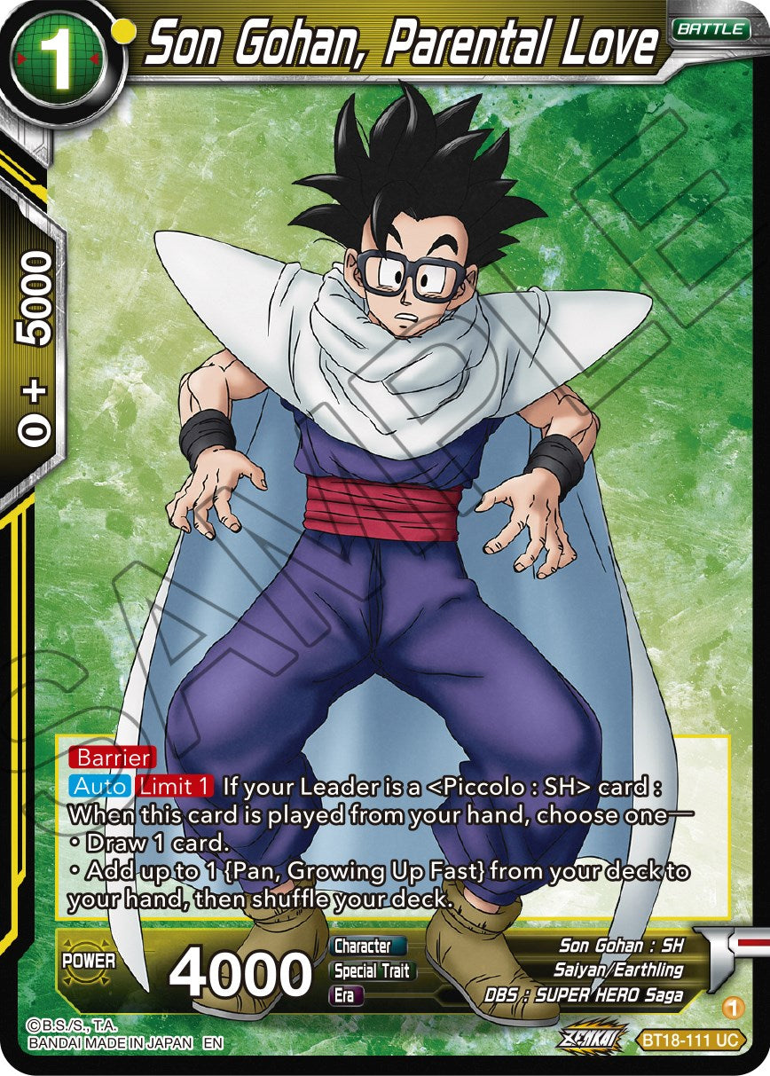 Son Gohan, Parental Love (BT18-111) [Dawn of the Z-Legends] | Good Games Adelaide SA