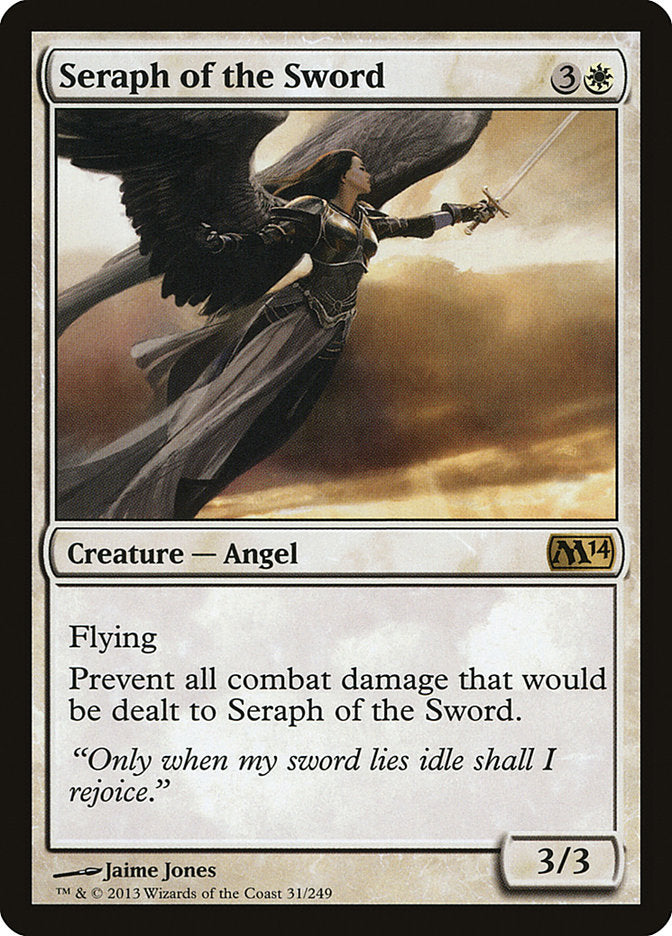 Seraph of the Sword 31 (Magic 2014 (M14))  - Foil | Good Games Adelaide SA