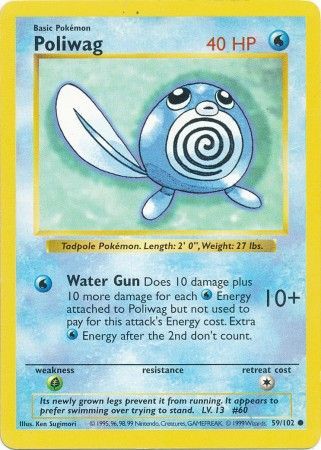 Poliwag (59/102) [Base Set Shadowless Unlimited] | Good Games Adelaide SA