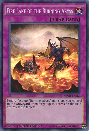 Fire Lake of the Burning Abyss (SE) [NECH-ENS12] Super Rare | Good Games Adelaide SA