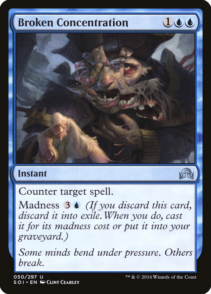 Broken Concentration 50 (Shadows over Innistrad)  - Foil | Good Games Adelaide SA