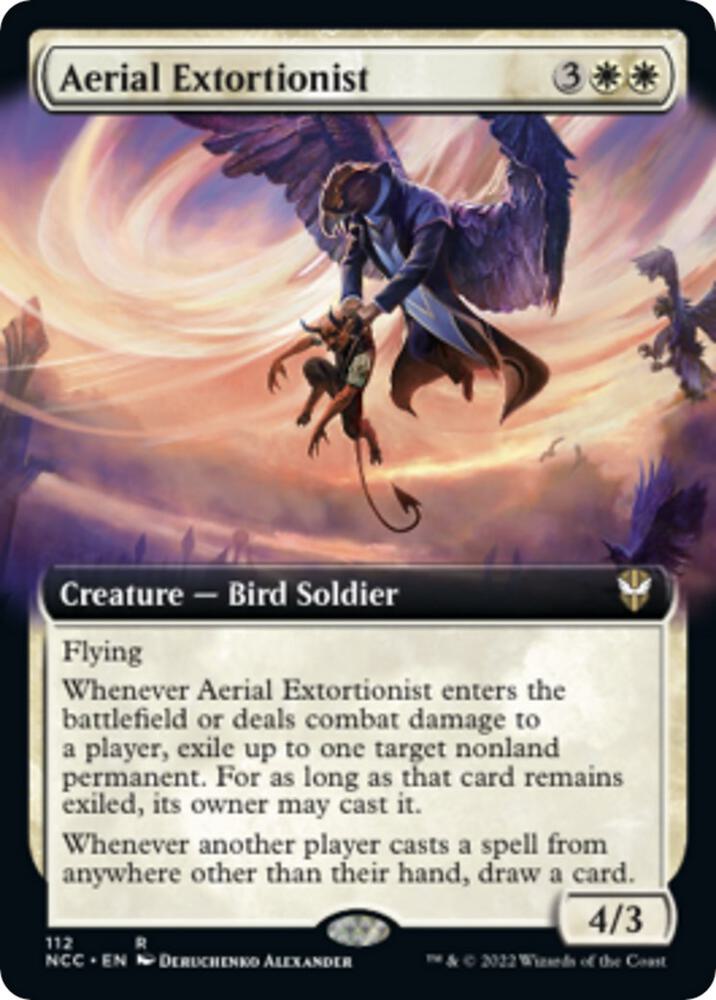 Aerial Extortionist Extended Art 112 (Commander: Streets of New Capenna)  | Good Games Adelaide SA