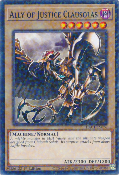Ally of Justice Clausolas (Duel Terminal) [HAC1-EN076] Common | Good Games Adelaide SA