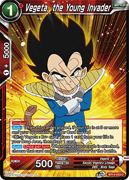 Vegeta, the Young Invader (Common) [BT13-023] | Good Games Adelaide SA