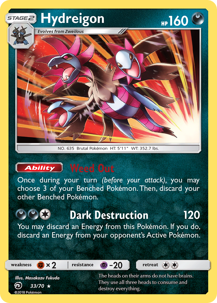 Hydreigon (33/70) [Sun & Moon: Dragon Majesty] | Good Games Adelaide SA
