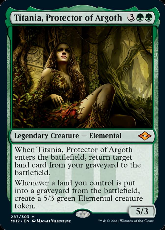 Titania, Protector of Argoth (Etched Foil) [Modern Horizons 2] | Good Games Adelaide SA