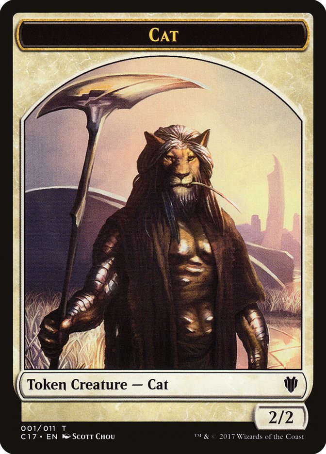 Rat (003) // Cat (001) Double-sided Token [Commander 2017 Tokens] | Good Games Adelaide SA