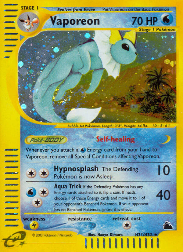 Vaporeon (H31/H32) [Skyridge] | Good Games Adelaide SA