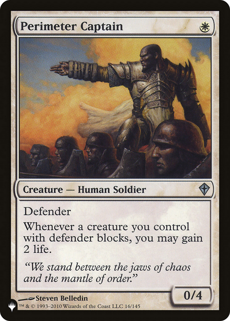 Perimeter Captain [The List Reprints] | Good Games Adelaide SA