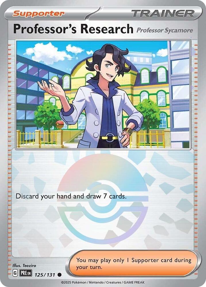 Professor's Research (125/131) [Professor Sycamore] (Poke Ball Pattern) [Scarlet & Violet: Prismatic Evolutions] | Good Games Adelaide SA