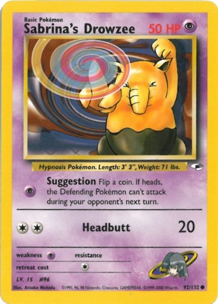 Sabrina's Drowzee (92/132) [Gym Heroes Unlimited] | Good Games Adelaide SA