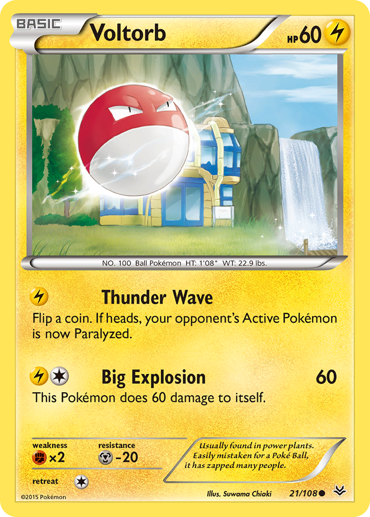 Voltorb (21/108) [XY: Roaring Skies] | Good Games Adelaide SA