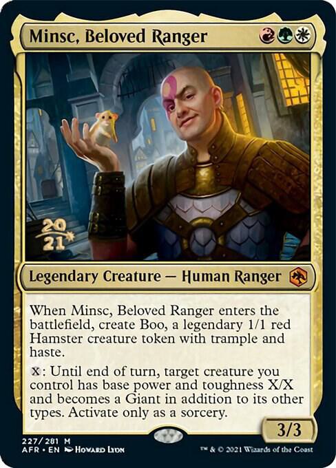 Minsc Beloved Ranger 227 (Prerelease Cards)  - Foil | Good Games Adelaide SA
