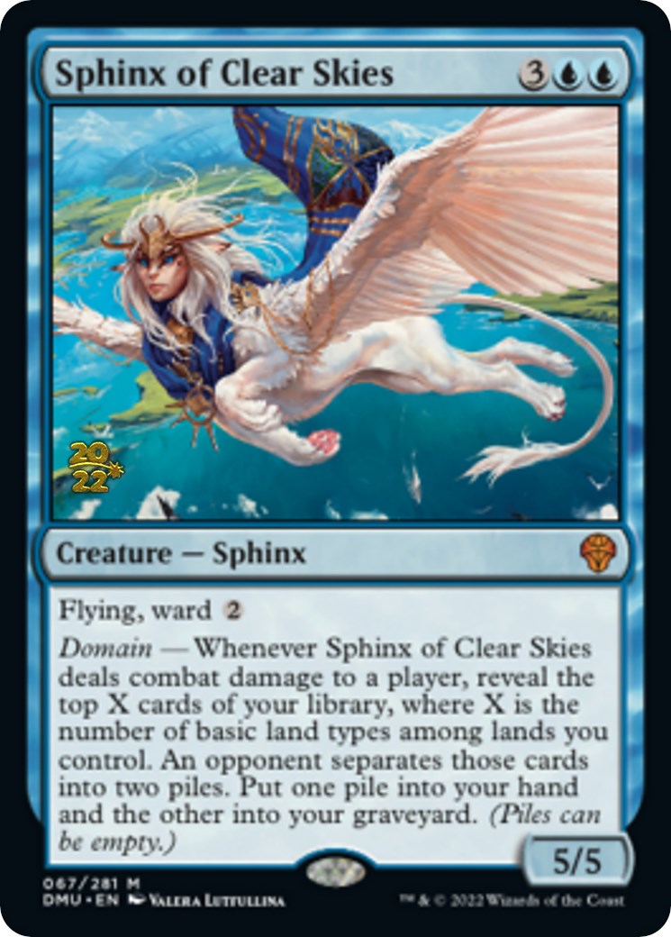 Sphinx of Clear Skies [Dominaria United Prerelease Promos] | Good Games Adelaide SA
