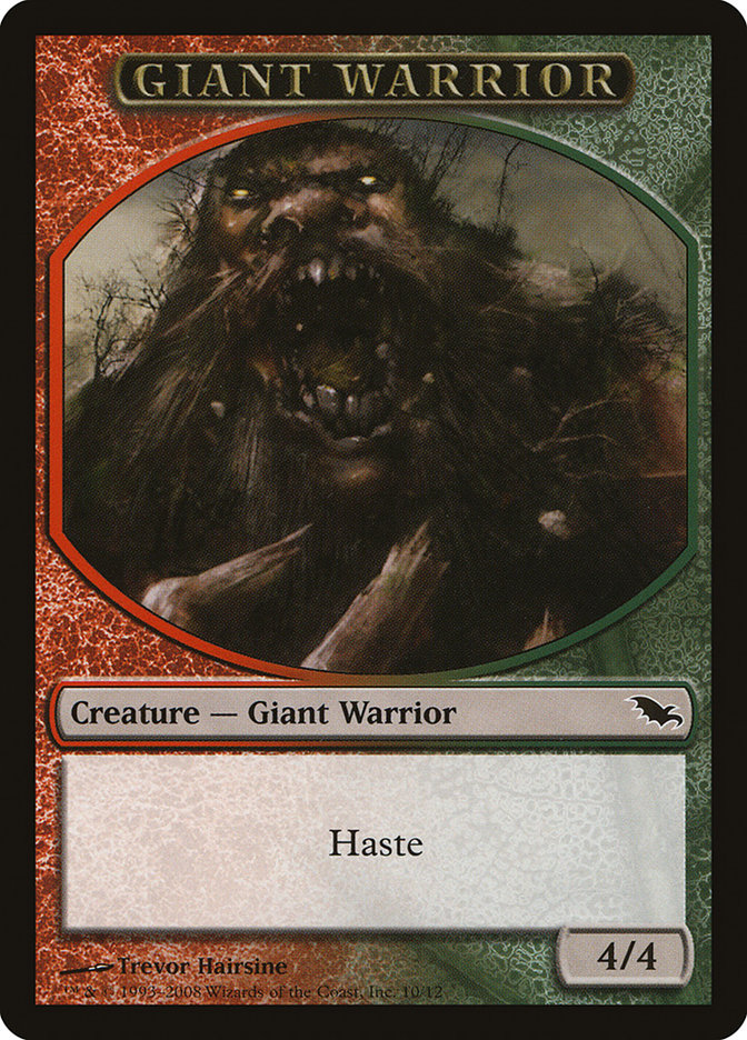 Giant Warrior Token (Red/Green) [Shadowmoor Tokens] | Good Games Adelaide SA