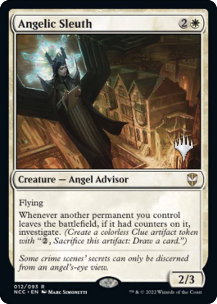 Angelic Sleuth 12 (Promo Pack: Streets of New Capenna)  - Foil | Good Games Adelaide SA