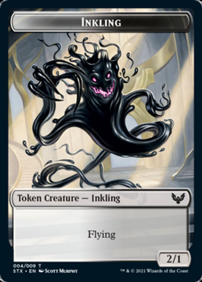 Inkling // Spirit Token [Strixhaven: School of Mages Tokens] | Good Games Adelaide SA