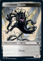 Fractal // Inkling Token [Strixhaven: School of Mages Tokens] | Good Games Adelaide SA