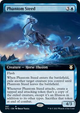 Phantom Steed Extended Art 287 (Commander: Adventures in the Forgotten Realms)  | Good Games Adelaide SA