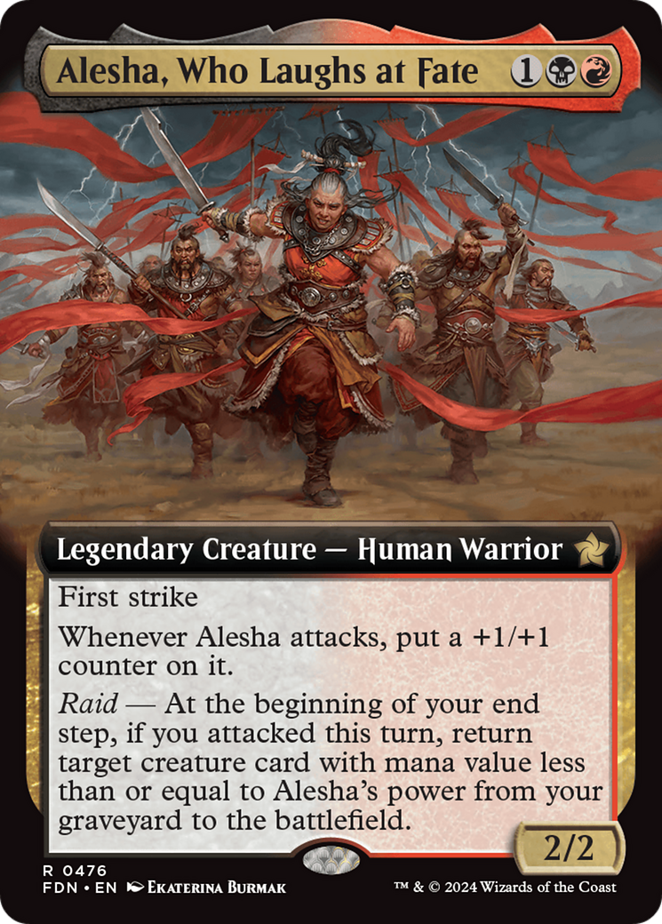Alesha, Who Laughs at Fate (Extended Art) [Foundations] | Good Games Adelaide SA
