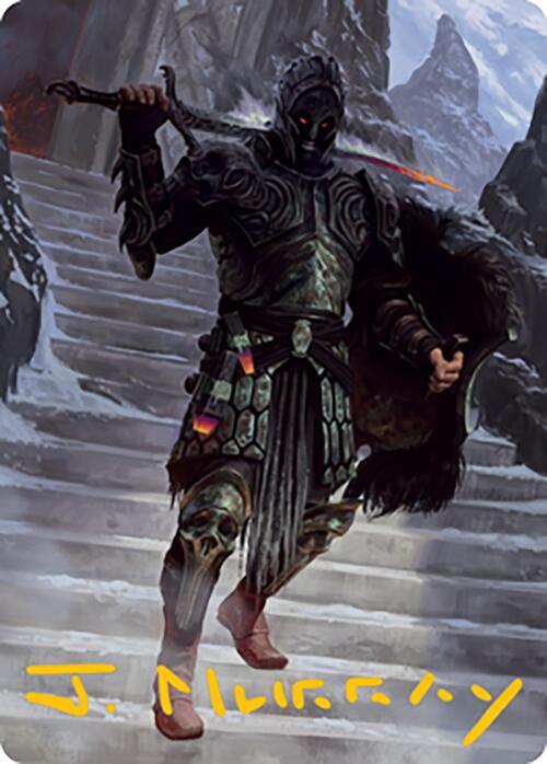 Dakkon Shadow Slayer Art Card 49 81 Gold Stamped Signature 49 (Art Series: Modern Horizons 2)  | Good Games Adelaide SA