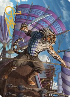Jedit Ojanen Mercenary Art Card Gold Stamped Signature 48 (Art Series: Dominaria United)  | Good Games Adelaide SA