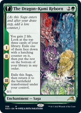 The Dragon-Kami Reborn // Dragon-Kami's Egg 358 (Kamigawa: Neon Dynasty)  - Showcase Foil | Good Games Adelaide SA