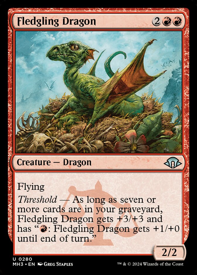 Fledgling Dragon 280 (Modern Horizons 3)  - Foil | Good Games Adelaide SA