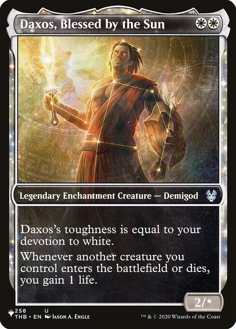 Daxos Blessed by the Sun Showcase 258/254 (The List Reprints)  | Good Games Adelaide SA