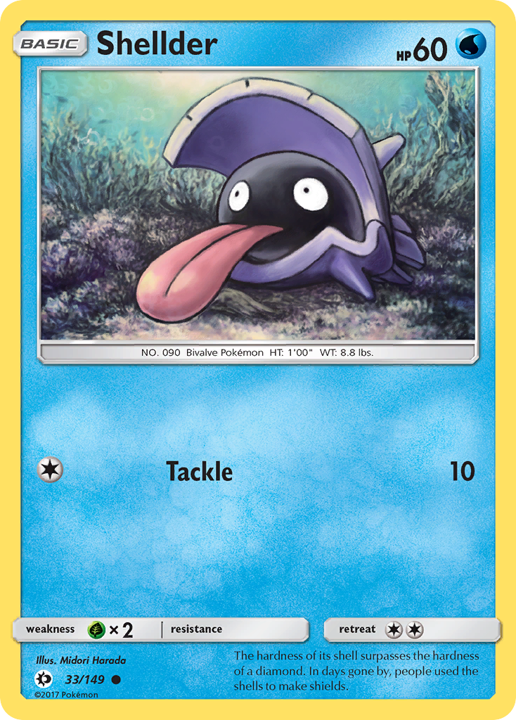 Shellder (33/149) [Sun & Moon: Base Set] | Good Games Adelaide SA