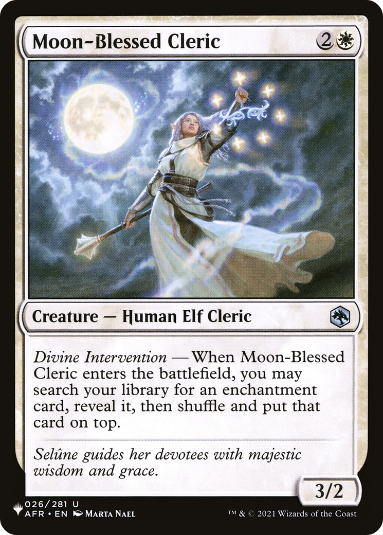 Moon-Blessed Cleric [The List Reprints] | Good Games Adelaide SA