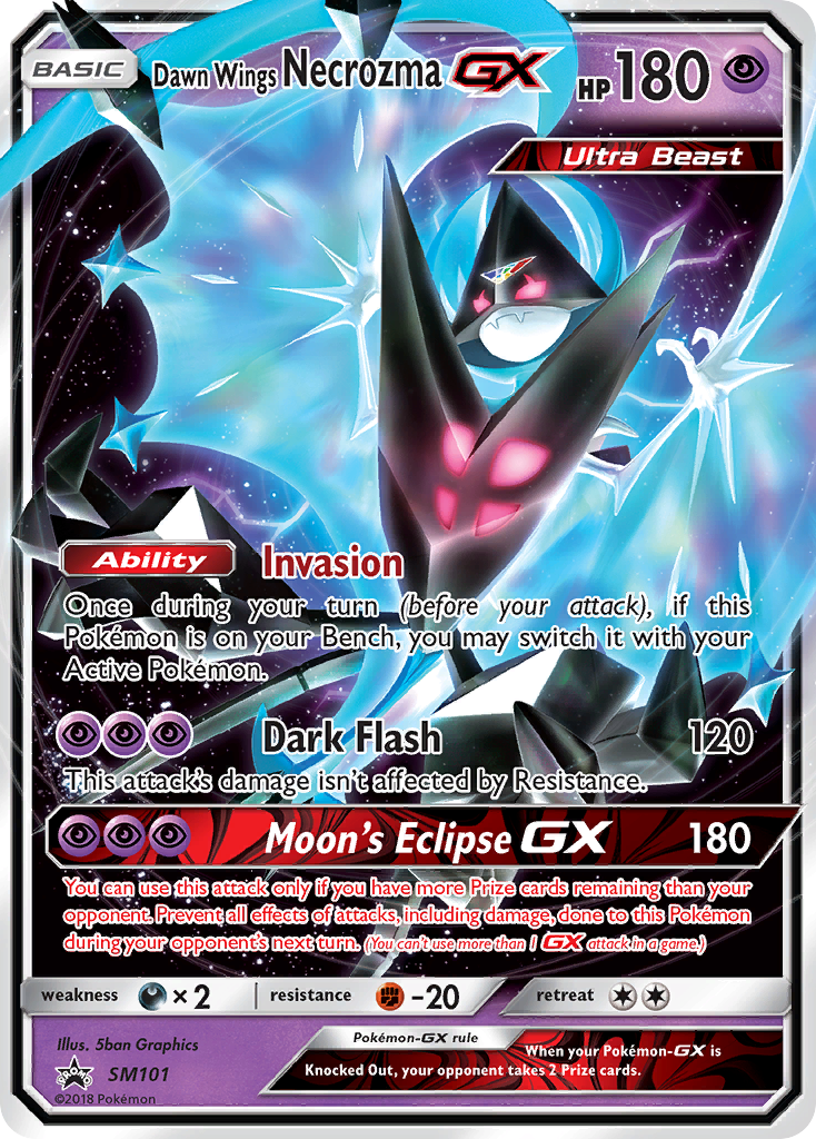 Dawn Wings Necrozma GX (SM101) [Sun & Moon: Black Star Promos] | Good Games Adelaide SA