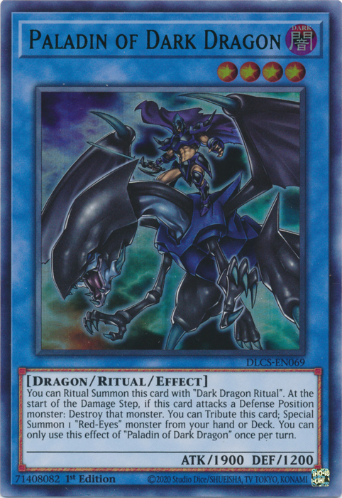 Paladin of Dark Dragon (Green) [DLCS-EN069] Ultra Rare | Good Games Adelaide SA