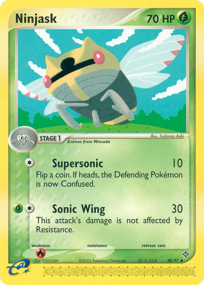 Ninjask 38 97 38/97 (Dragon)  - Reverse Holofoil | Good Games Adelaide SA