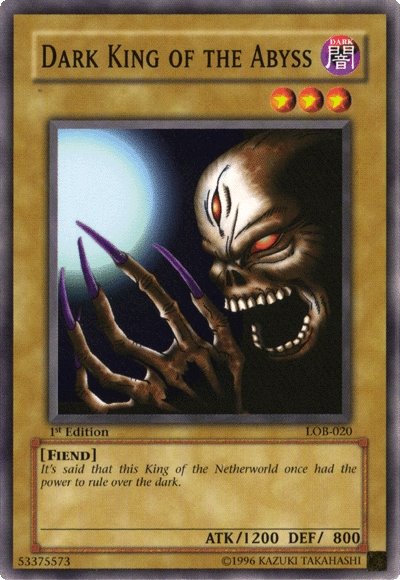 Dark King of the Abyss [LOB-020] Common | Good Games Adelaide SA