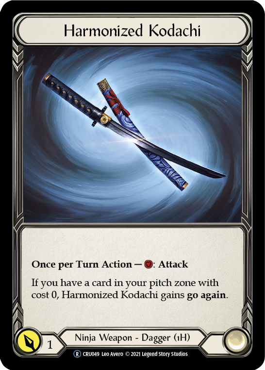 Harmonized Kodachi [U-CRU049-RF] Unlimited Rainbow Foil | Good Games Adelaide SA
