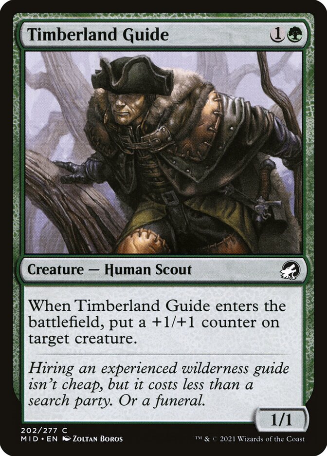 Timberland Guide 202 (Innistrad: Midnight Hunt)  - Foil | Good Games Adelaide SA