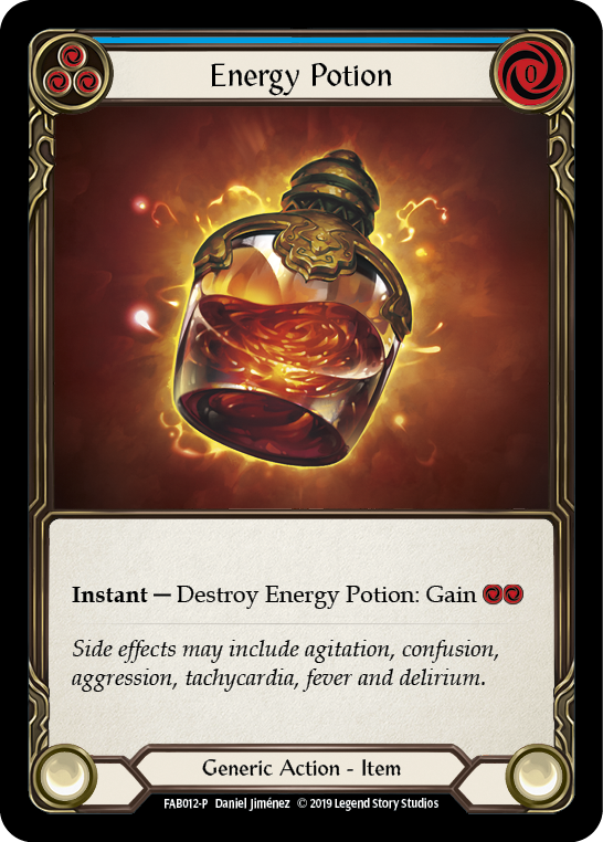 Energy Potion [FAB012-P] (Promo)  1st Edition Cold Foil | Good Games Adelaide SA