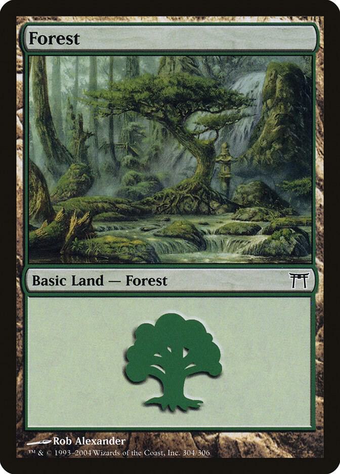 Forest 304 (Champions of Kamigawa)  - Foil | Good Games Adelaide SA