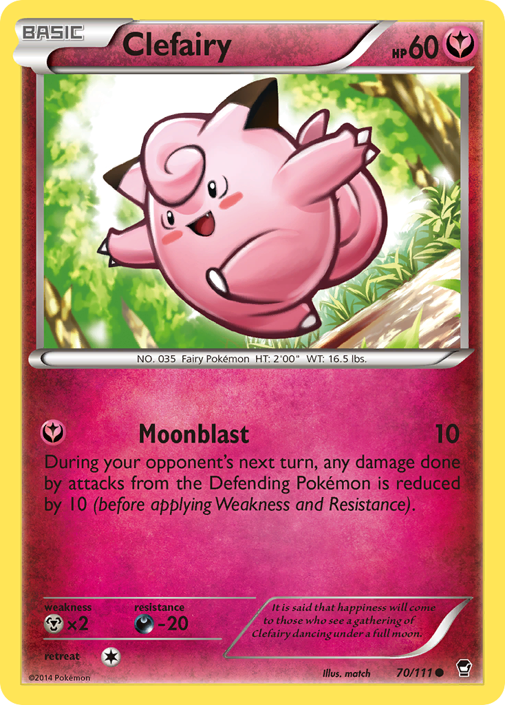Clefairy (70/111) [XY: Furious Fists] | Good Games Adelaide SA
