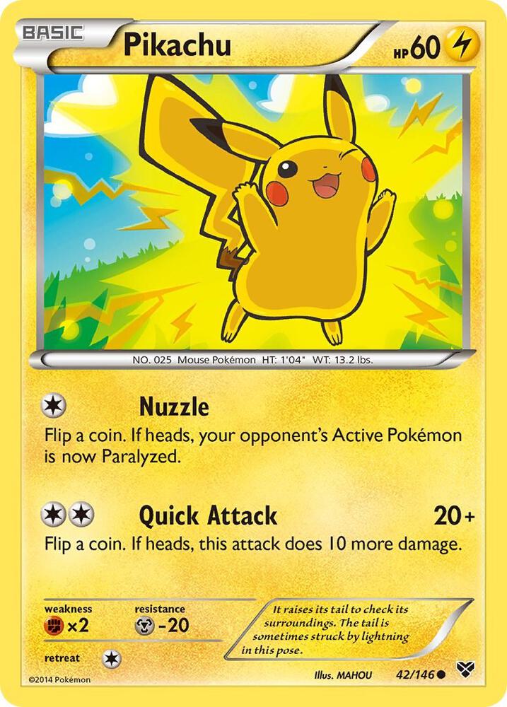 Pikachu 42/146 (XY Base Set)  | Good Games Adelaide SA