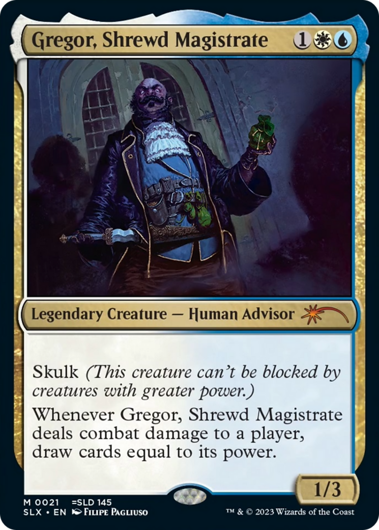 Gregor, Shrewd Magistrate [Secret Lair: Universes Within] | Good Games Adelaide SA