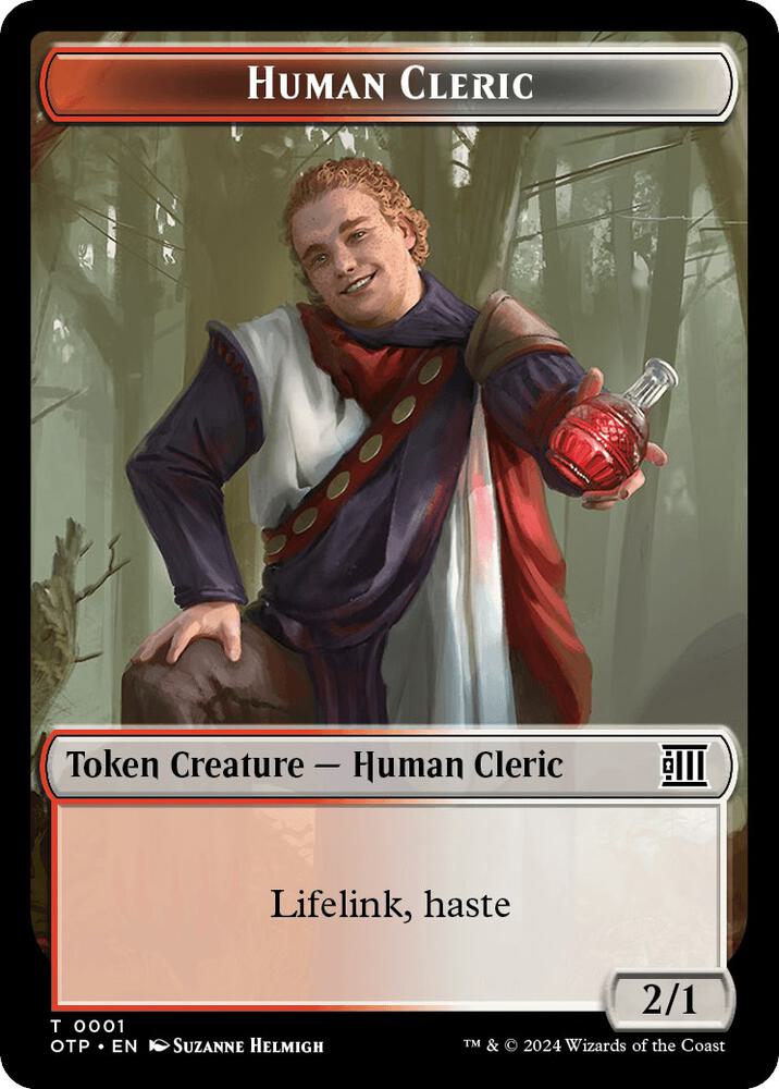 Human Cleric Token 1 (Outlaws of Thunder Junction: Breaking News)  | Good Games Adelaide SA